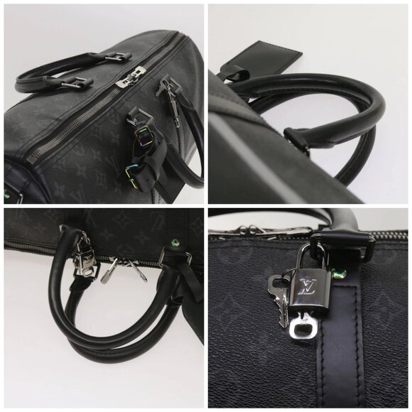 LOUIS VUITTON Eclipse Fragment Keepall Bandouliere 45 Bag M43278 LV Auth 66508S - Picture 16 of 16